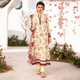 3 Pc Unstitched Printed Lawn Suit By Maria B