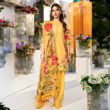 3 Pc Unstitched Printed Lawn Suit By Maria B