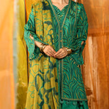 3 Pc Unstitched Printed Lawn Suit By Maria B