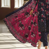3 Pc Unstitched Embroidered Lawn Suit By Nisha Designers