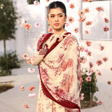 3 Pc Unstitched Printed Lawn Suit By Maria B