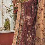 3 Pc Unstitched Embroidered Lawn Suit By Nisha Designers