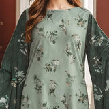 3 Pc Unstitched Embroidered Lawn Suit By Nisha Designers