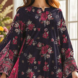 3 Pc Unstitched Embroidered Lawn Suit By Nisha Designers