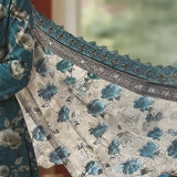 3 Pc Unstitched Embroidered Lawn Suit By Nisha Designers