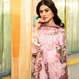 3 Pc Unstitched Printed Lawn Suit By Maria B