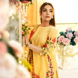3 Pc Unstitched Printed Lawn Suit By Maria B