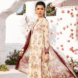 3 Pc Unstitched Printed Lawn Suit By Maria B
