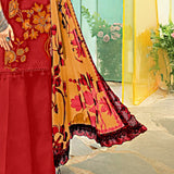 3 Pc Unstitched Printed Lawn Suit By Maria B