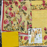 3 Pc Unstitched Printed Lawn Suit By Maria B