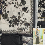 3 Pc Unstitched Printed Lawn Suit By Maria B