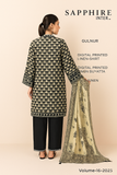 Sapphire Digital Printed Linen 3 Piece Suit with Dupatta & Trouser