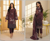 ✨ Bareezé 3PC Embroidered Winter Collection