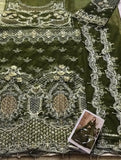 3 Pc Unstitched Embroidered cotton  Suit By Maria B WEDDING EDITION