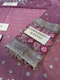 3 Pc Unstitched Embroidered cotton  Suit By Maria B WEDDING EDITION