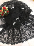 3 Pc Unstitched Embroidered cotton  Suit By Maria B WEDDING EDITION