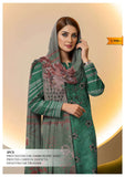 Elegant 3-Piece Printed Viscose Embroidered Suit By Nisha