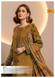Elegant 3-Piece Printed Viscose Embroidered Suit By Nisha