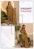 Elegant 3-Piece Printed Viscose Embroidered Suit By Nisha