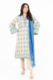 3 Piece Printed Lawn Suit With Dupatta By Alkaram