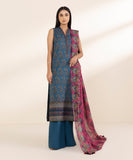 Sapphire Digital Printed Linen 3 Piece Suit with Dupatta & Trouser