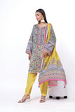Khadi 3-Piece Lawn Printed Suit – Unstitched Summer Wear