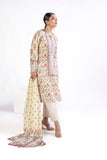 Khadi 3-Piece Lawn Printed Suit – Unstitched Summer Wear